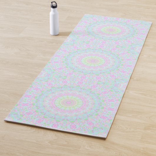 Tapis De Yoga Mandala Coloré (En situation)