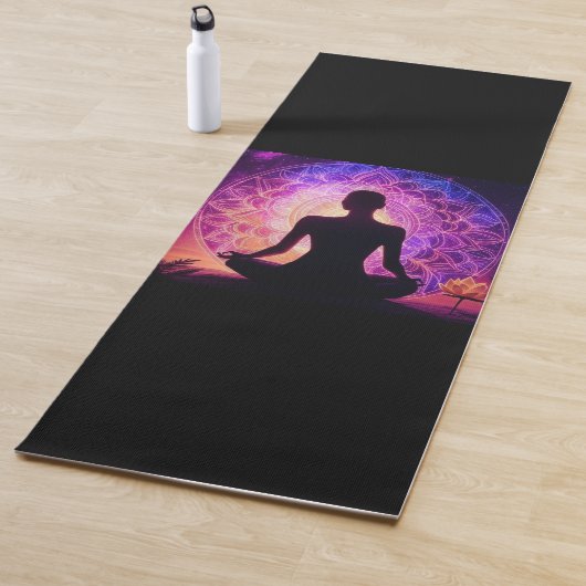 Tapis De Yoga Mandala cosmique (En situation)