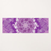 Tapis De Yoga Mandala dans plusieurs tons violets (Devant (Horizontal))