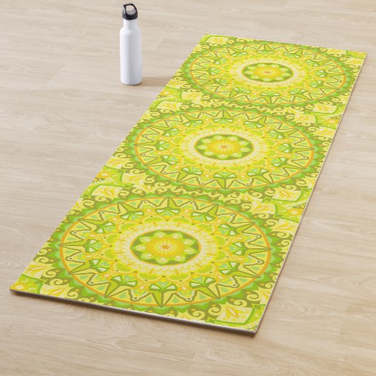 Tapis De Yoga Mandala du printemps (En situation)