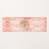 Tapis De Yoga Mandala en marbre rose (Devant (Horizontal))