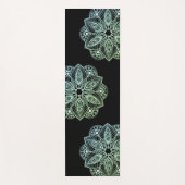 Tapis De Yoga Mandala Exotic Tribal Green Gradient (Devant)