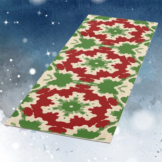Tapis De Yoga Mandala festive rétro