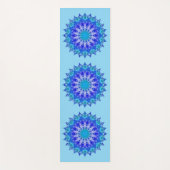 Tapis de Yoga Mandala Fleur Azur (Devant)