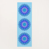 Tapis de Yoga Mandala Fleur Azur (Dos)