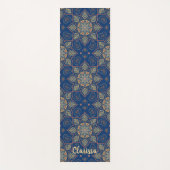 Tapis De Yoga Mandala Flower Circle Motif Marine Arrière - plan (Devant)