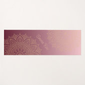 Tapis De Yoga Mandala Gradient Maroon rose (Devant (Horizontal))