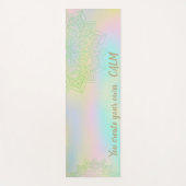 Tapis De Yoga Mandala Holographic-Vous Créez Votre Propre Calme (Devant)