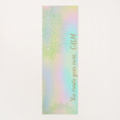 Tapis De Yoga Mandala Holographic-Vous Créez Votre Propre Calme (Dos)