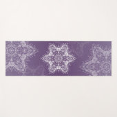 Tapis De Yoga Mandala Metatron violet (Devant (Horizontal))