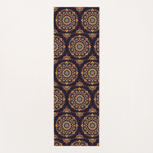 Tapis De Yoga Mandala-Noir (Devant)