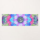 Tapis De Yoga Mandala numérique coloré (Dos (Horizontal))
