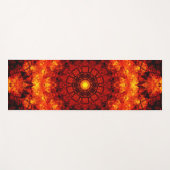 Tapis De Yoga Mandala orange (Devant (Horizontal))