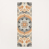Tapis De Yoga Mandala orange et gris (Devant)