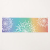 Tapis De Yoga Mandala Rainbow (Devant (Horizontal))