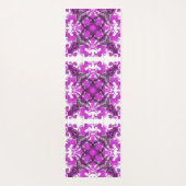 Tapis De Yoga mandala rose Abstrait, papillon psychédélique, (Dos)