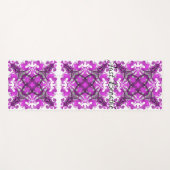 Tapis De Yoga mandala rose Abstrait, papillon psychédélique, (Devant (Horizontal))