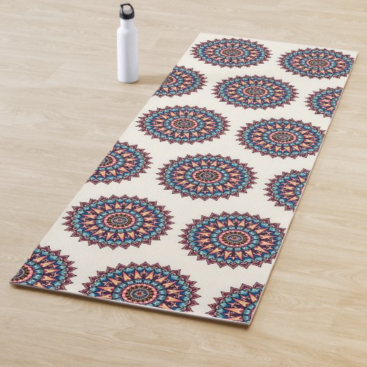 Tapis De Yoga Mandala sur blanc (En situation)