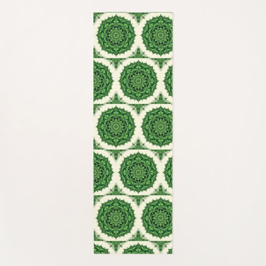Tapis De Yoga Mandala Vert (Devant)