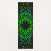 Tapis De Yoga Mandala vert intense (Devant)