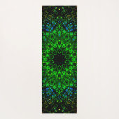 Tapis De Yoga Mandala vert intense (Dos)