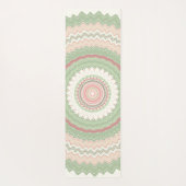 Tapis De Yoga Mandala vert menthe (Dos)