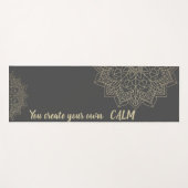 Tapis De Yoga Mandala - Vous Créez Votre Propre Calme (Devant (Horizontal))