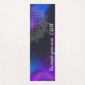 Tapis De Yoga Mandala - Vous Créez Votre Propre Holographie Calm (Devant)