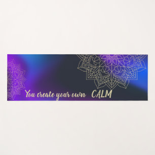 Tapis De Yoga Mandala - Vous Créez Votre Propre Holographie Calm