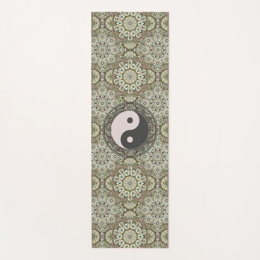 Tapis de yoga Mandala yin yang (Devant)