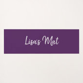 Tapis De Yoga Mandala zen abstrait violet (Dos (Horizontal))