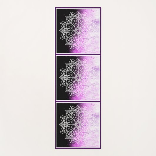 Tapis De Yoga Mandala zen abstrait violet (Devant)