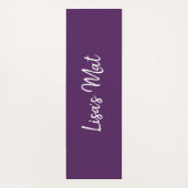 Tapis De Yoga Mandala zen abstrait violet (Dos)