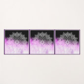 Tapis De Yoga Mandala zen abstrait violet (Devant (Horizontal))