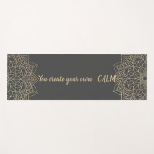 Tapis De Yoga Mandalas Florales Élégantes - Vous Créez Votre Pro