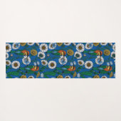 Tapis De Yoga Mangeurs d'abeilles sur bleu (Dos (Horizontal))