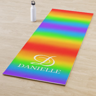Tapis De Yoga Manteau de Yoga à arc-en-ciel brillant