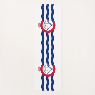 Tapis De Yoga Manteaux de Yoga patriotique avec drapeau de Cinci