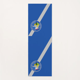 Tapis De Yoga Manteaux de yoga patriotique avec drapeau de Las V