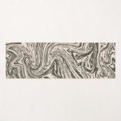 Tapis De Yoga marbre abstrait (Devant (Horizontal))