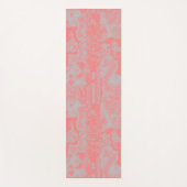 Tapis De Yoga Marbre Abstrait rose et gris (Devant)