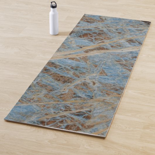 Tapis De Yoga Marbre bleu Zen Yoga Mat (En situation)