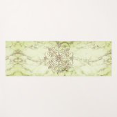 Tapis De Yoga Marbre de chaux Mandala Gem (Devant (Horizontal))