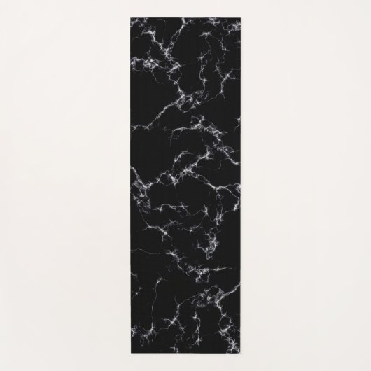 Tapis De Yoga Marbre élégant style4 - noir et blanc (Devant)