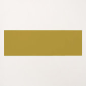 Tapis De Yoga Marbre gris monogramme chic avec veines dorées (Dos (Horizontal))