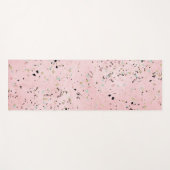 Tapis De Yoga Marbre rose et or Terrazzo (Devant (Horizontal))