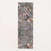 Tapis De Yoga Marbre rose gris or design moderne (Devant)