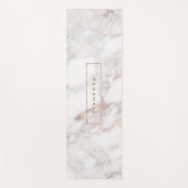 Tapis De Yoga Marbre rose-or de luxe (Devant)