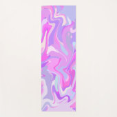 Tapis De Yoga Marbré rose violet Turquoise (Devant)