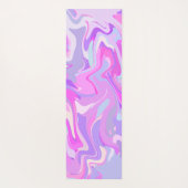 Tapis De Yoga Marbré rose violet Turquoise (Dos)